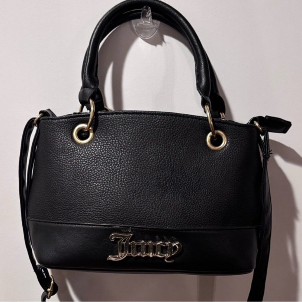 Juicy Couture‎ Black Handbag With Crossbody Strap Excellent Condition